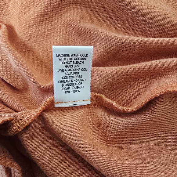 Zenana Premium Size 1X Orange Long Sleeve Mini Dress Stretch Knit Pockets NWT - Picture 7 of 7